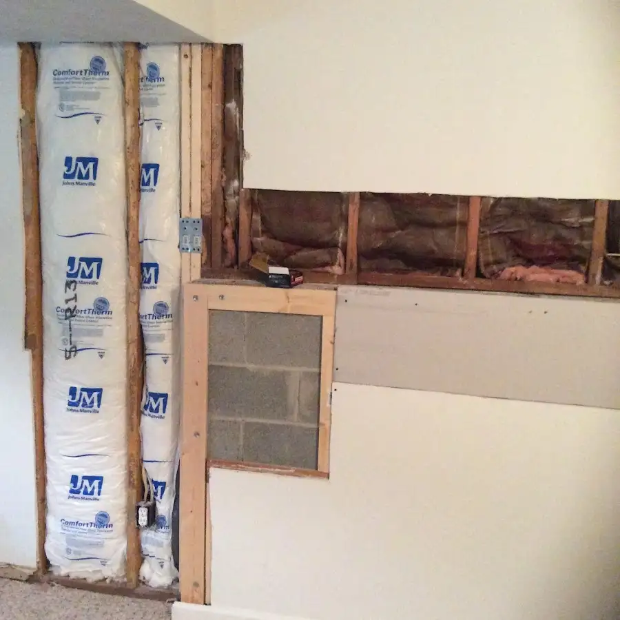 Wall insulation replacement during Structural Drying in Pocatello